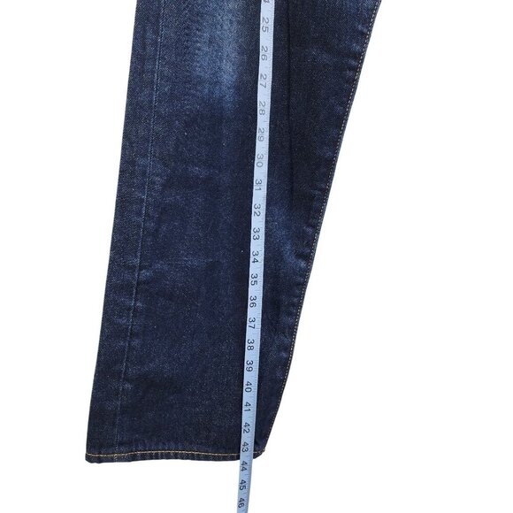 Levis 514 Mens Straight Fit Jeans W34 L30 Dark Wash Denim Casual Pants - Picture 4 of 8